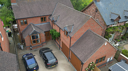 Aerial Photography of domestic house